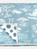 Couverture bébé en coton  Dusty Blue Zen Onsen Garden - KIDSBOURG