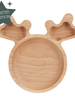 The Wooden Reindeer Plate - KIDSBOURG