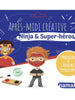 Kit de maquillage enfant bio 3 couleurs Pochette Après-midi créative Ninja et Super-Héros
